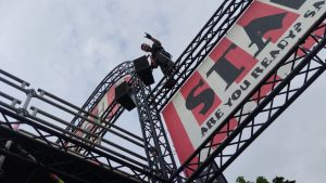 Opbouw festival terrein